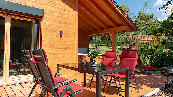 Terrasse im Luxus-Chalet